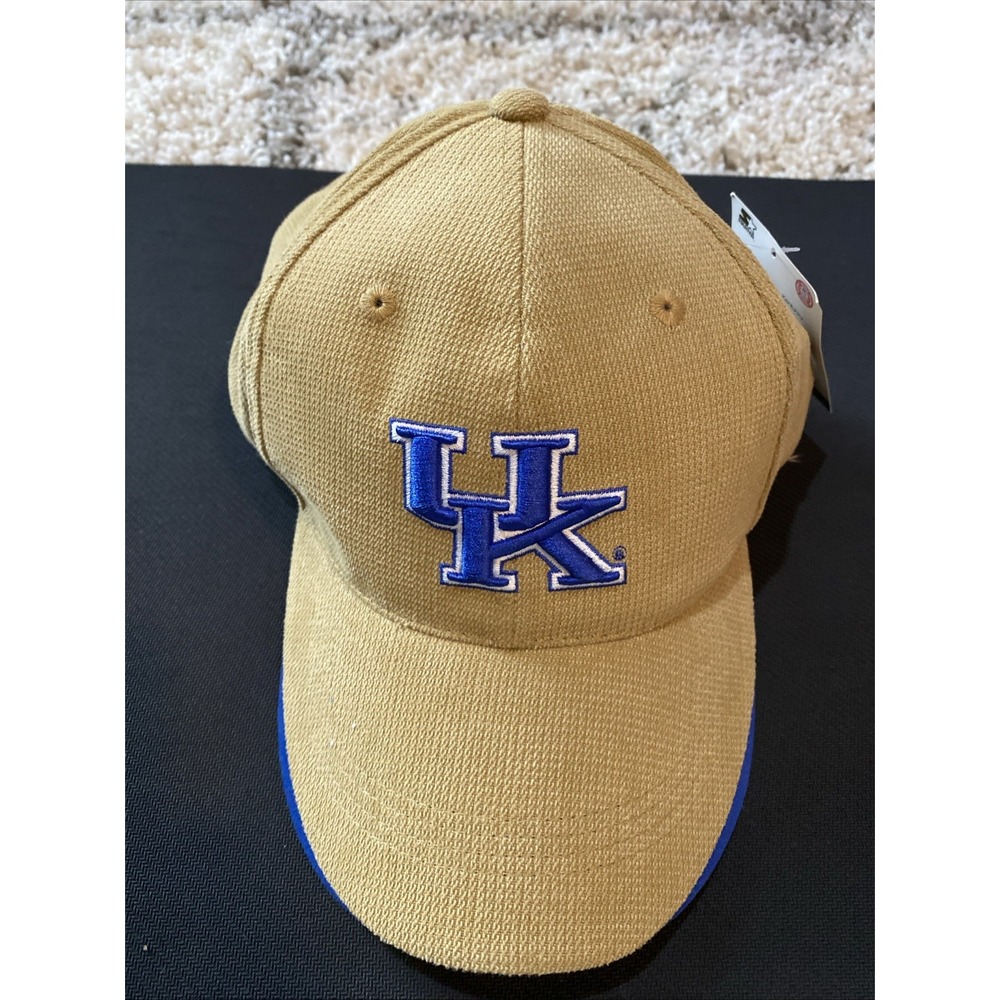 Starter Kentucky Wildcats UK Hat Tan Blue Adjustable Baseball Cap NWT